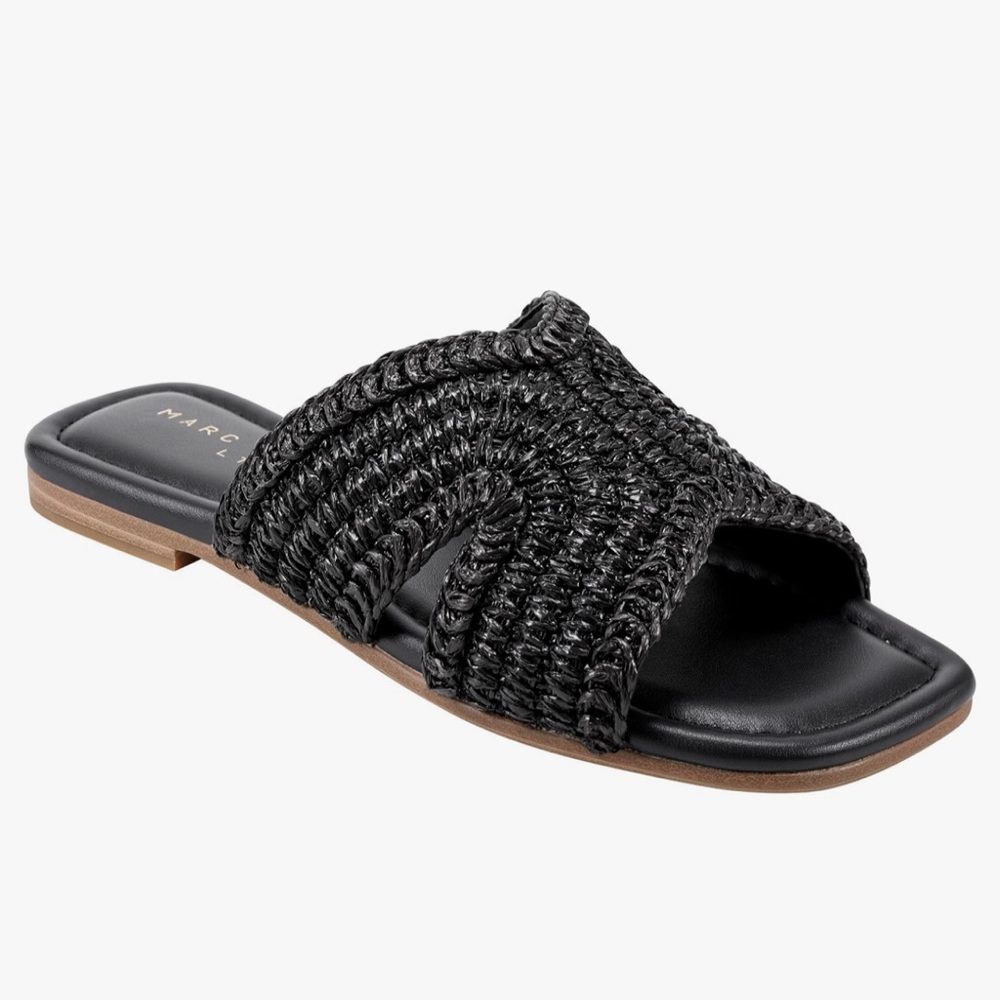 Marc Fisher LTD Black Narda Sandal‎ Sz 6